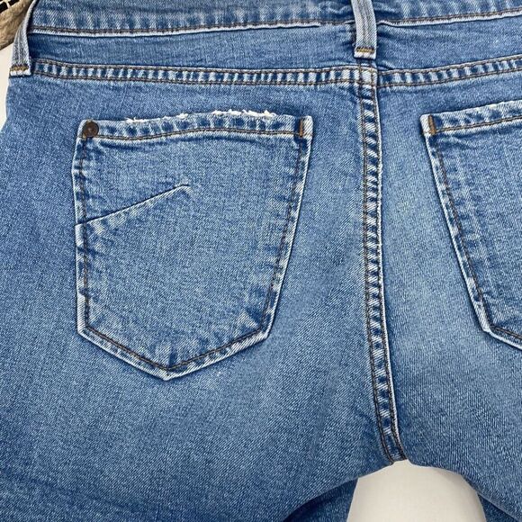 James Jeans Shorty High Rise Denim Cut Off Jean Shorts Raw Hem 3" Size 26 - Picture 10 of 14